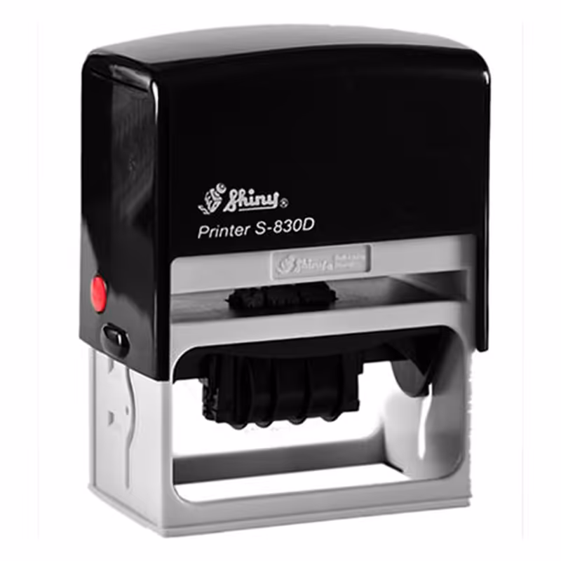 خرید دستگاه مهر شاینی تاریخ دار مدل S-830-D سایز 38 × 75