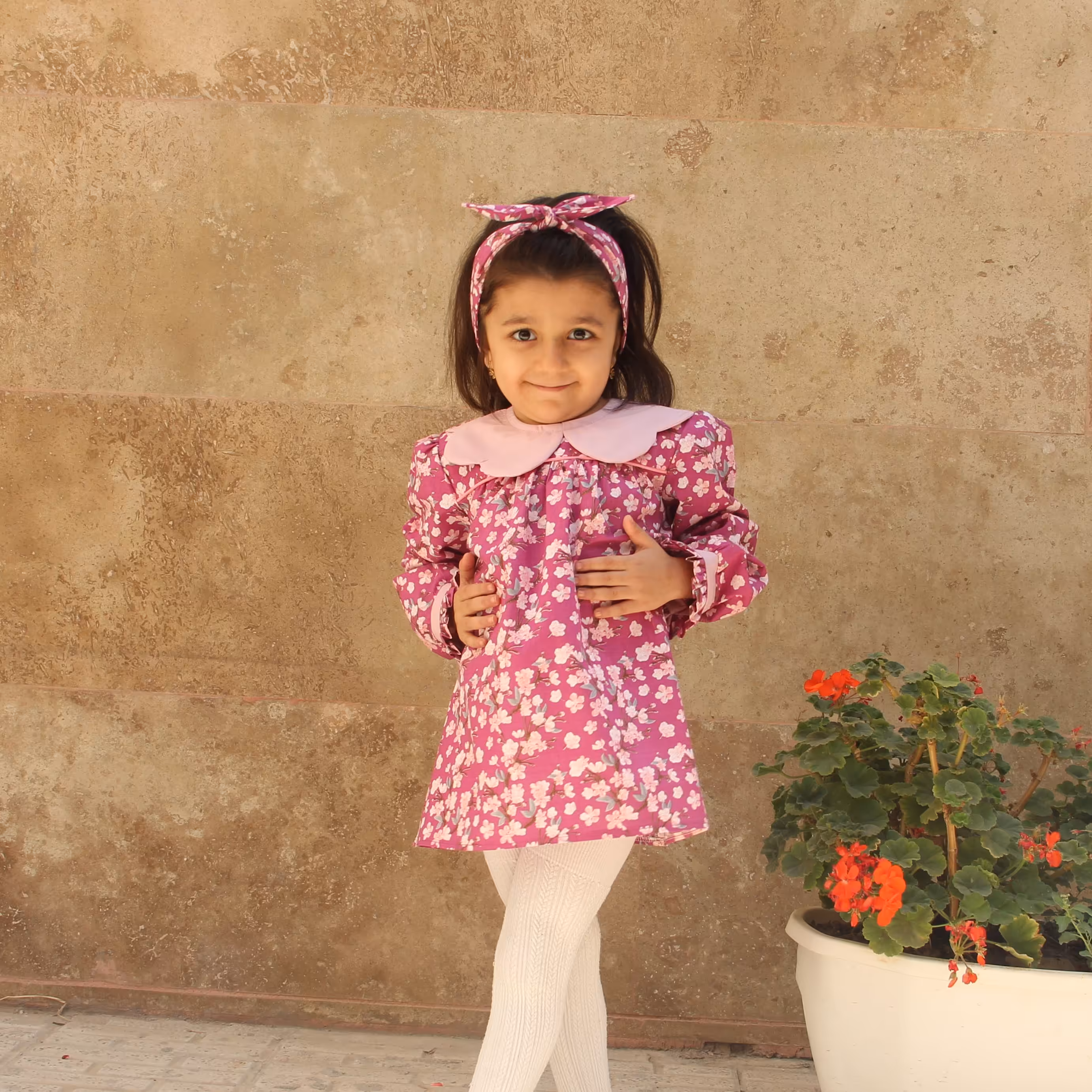 تونیک کتان نخ دخترانه