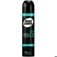 اسپری ضدتعریق رایت گارد Right Guard Total Defense Clean حجم 250 میلی لیتر
