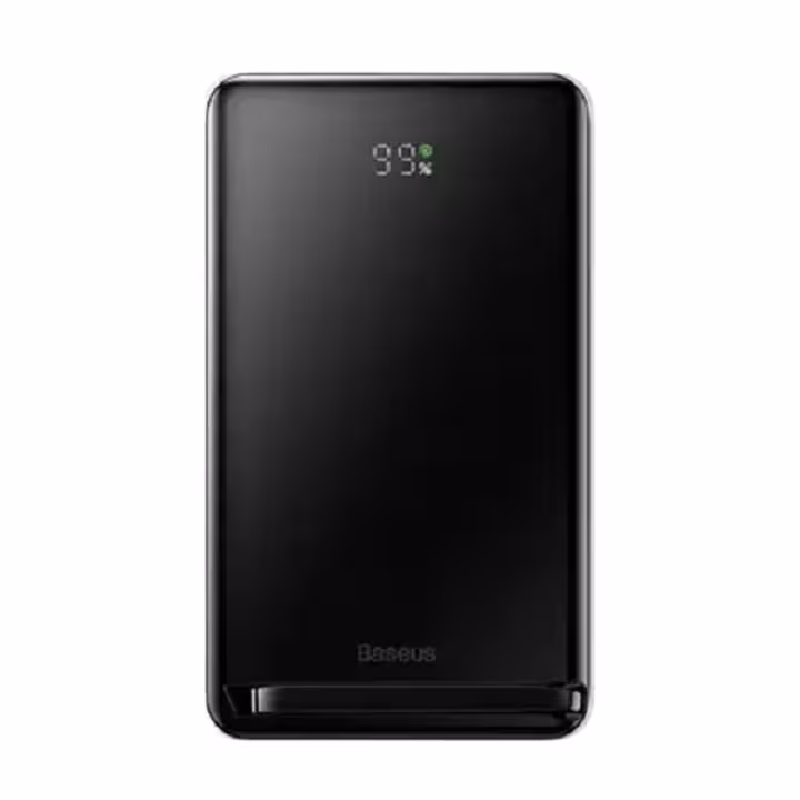 خرید و قیمت پاور بانک مغناطیسی بیسوس 20 واتی مدل Baseus Magnetic Bracket Wireless Fast Charge PPCX0002 ظرفیت 10000 میلی آمپر ساعت