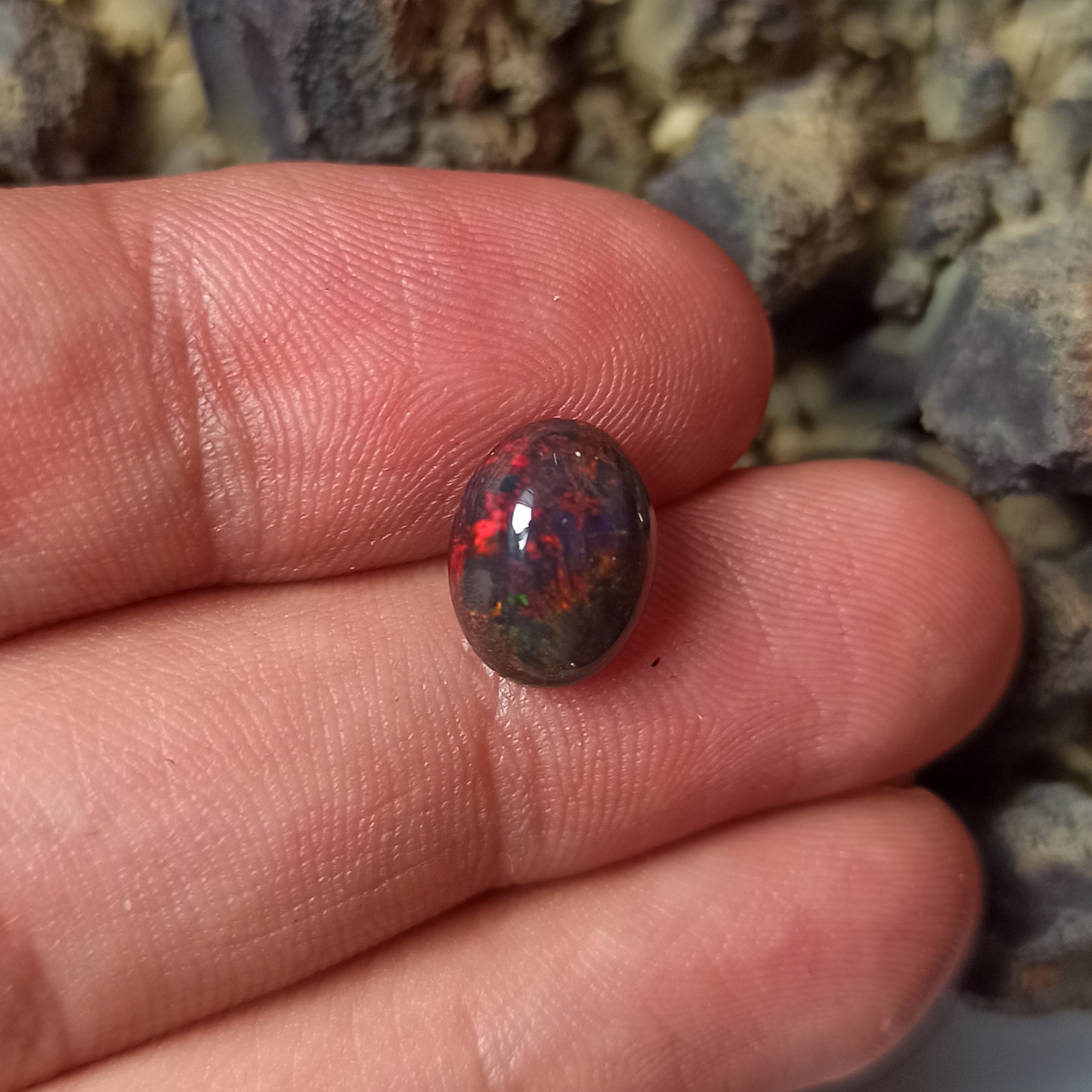 نگین سنگ اپال سیاه اتیوپی OPB1