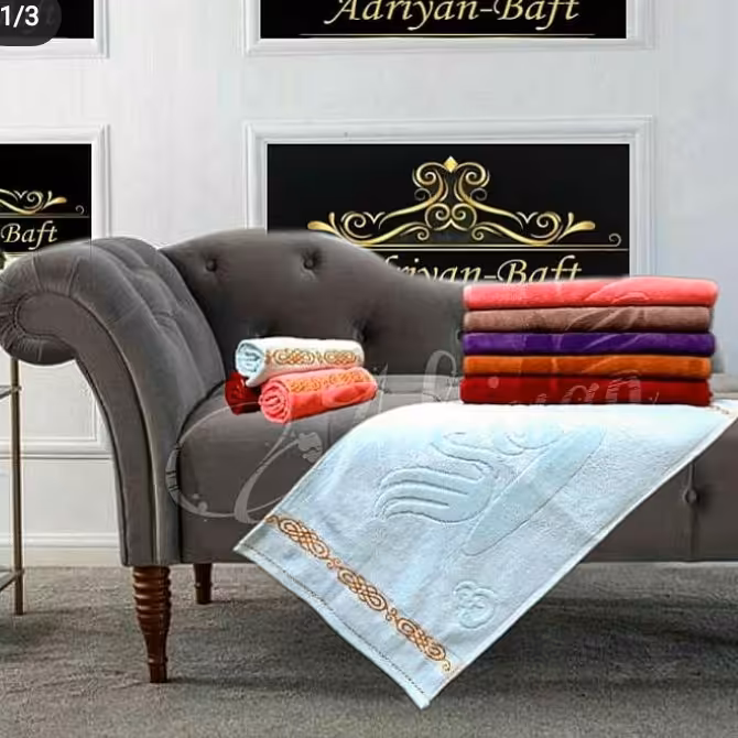 حوله دستی ابریشم طرح قو