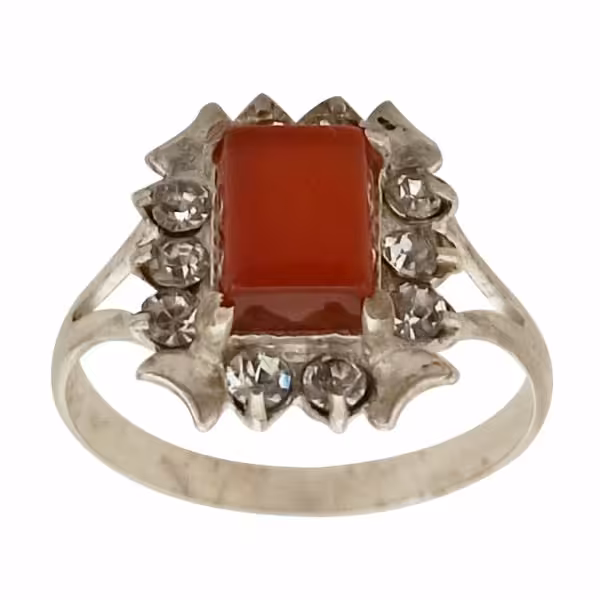 انگشتر نقره زنانه عقیق سرخ،برند سلین کالا،کد 925816