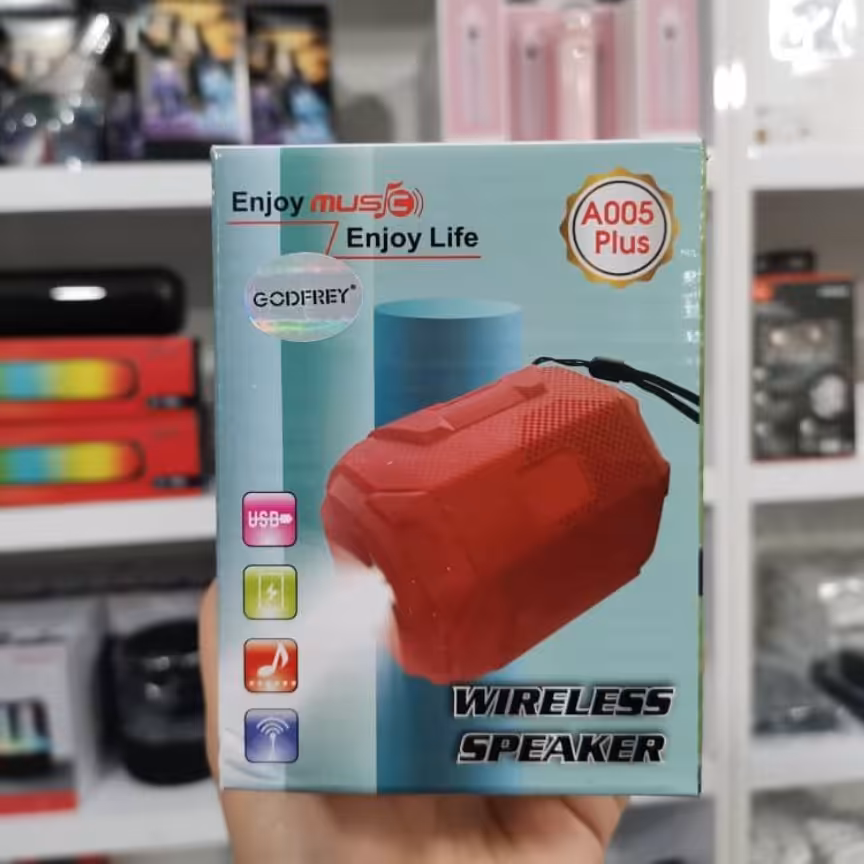 اسپیکر بلوتوثی GODFREY چراغ قوه دار  a005