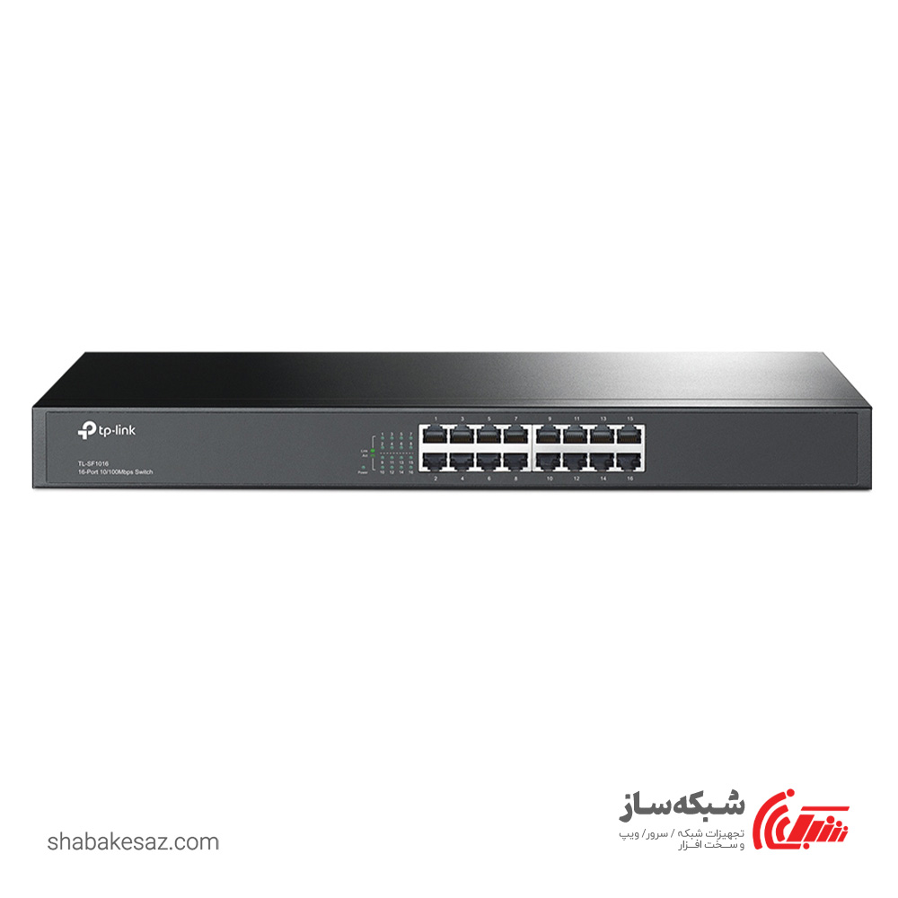 قیمت و خرید سوئیچ شبکه تی پی لینک Tp-Link TL-SF1016 رکمونت 16 پورت 10/100Mbps - شبکه ساز