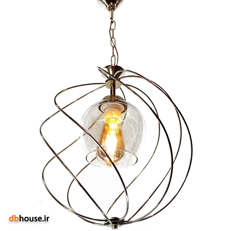 لوستر فلزی مدل پیچ طلایی .ارسال رایگان