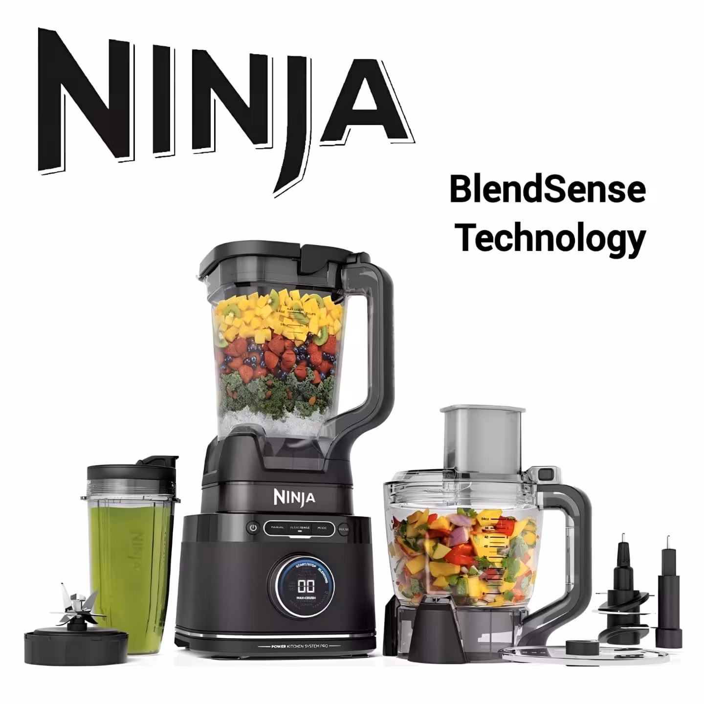 غذاساز هوشمند با تکنولوژی بلند سنس برند NINJA مدل TB401 Detect Power Mixer Processor Pro