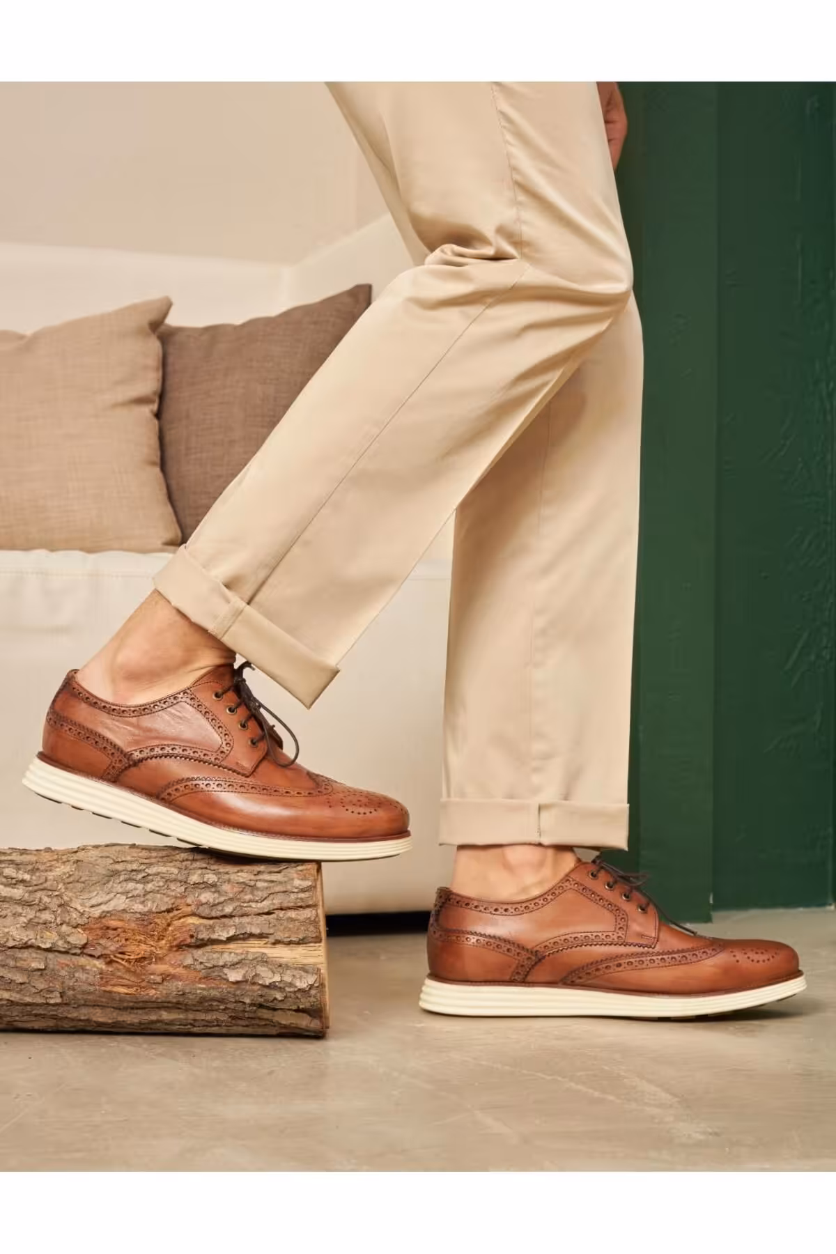 کفش های کژوال چند رنگ مردانه روزانه توری چرمی Cabani