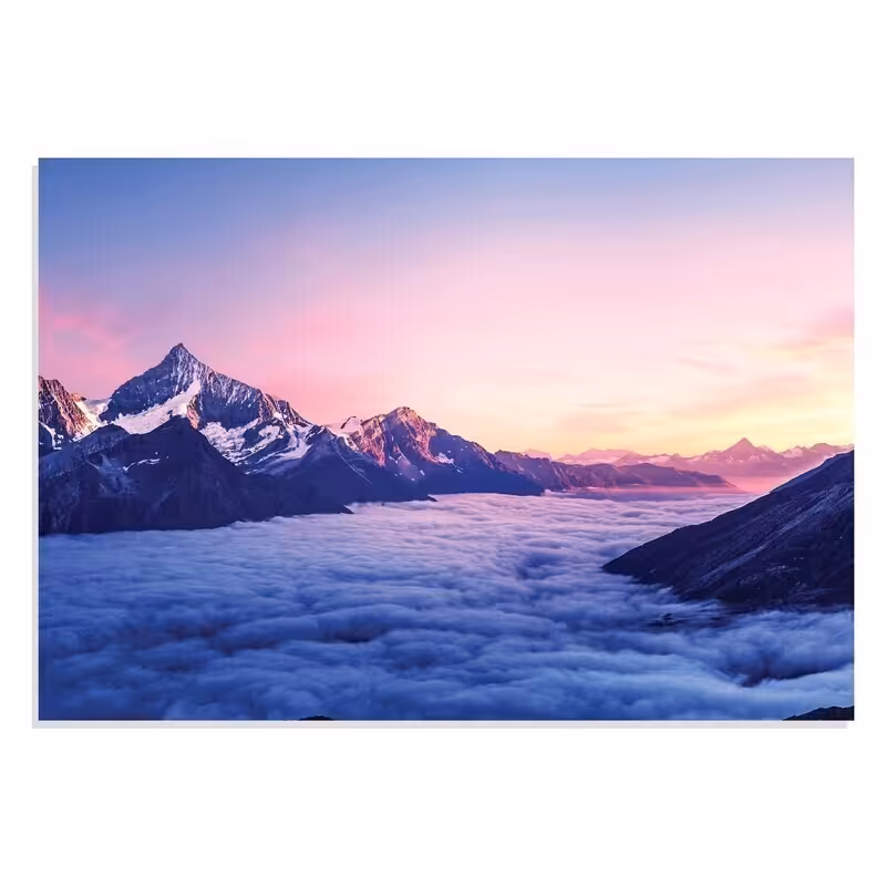 تابلو شاسی طرح کوهستان ابری Cloudy Mountains مدل NV0782