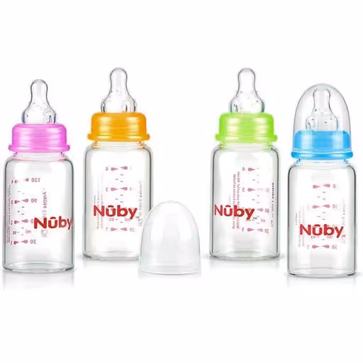 شیشه شیر پیرکس 120 میل نابی NUBY 1179