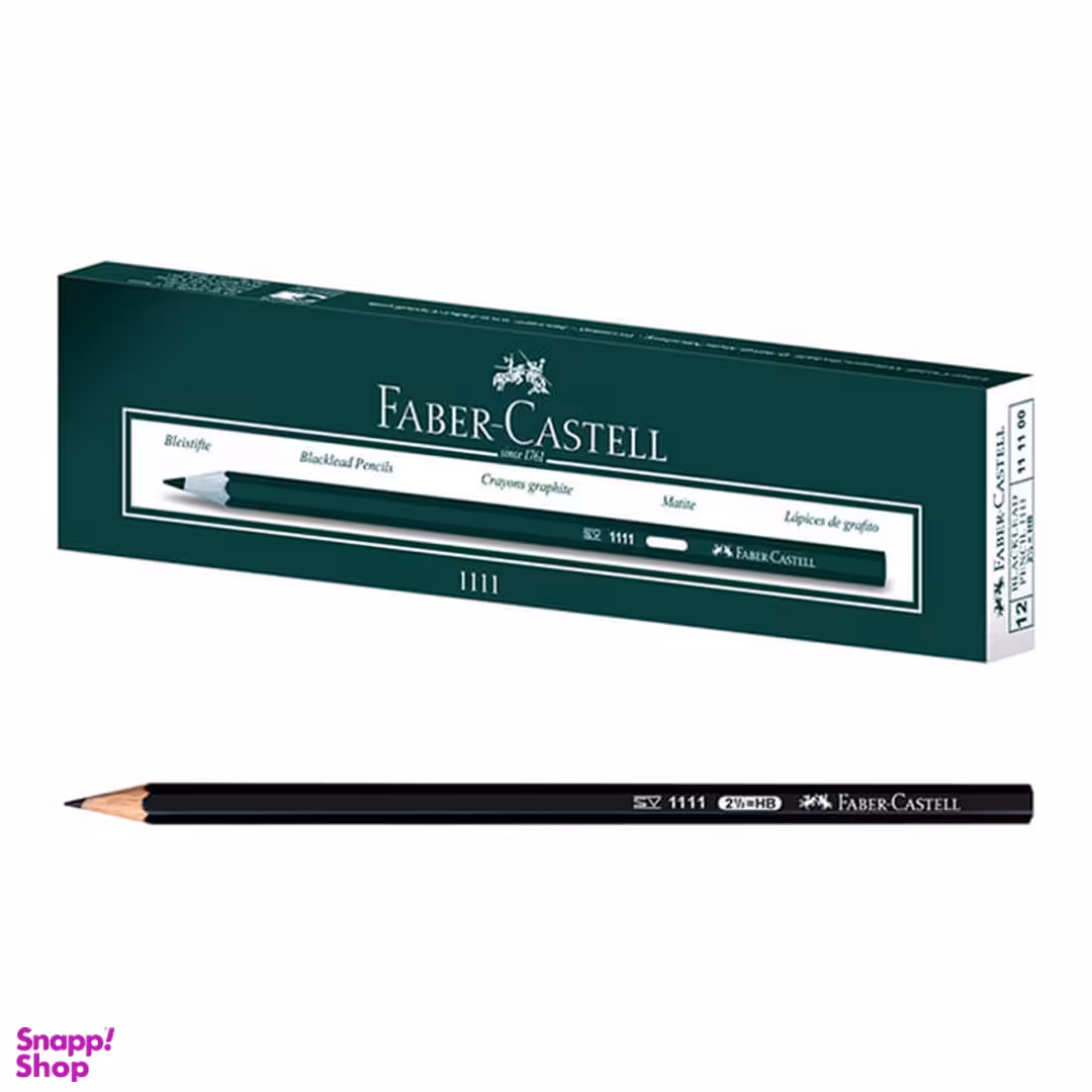 مداد 6 وجهی فابرکستل رنگ مشکی