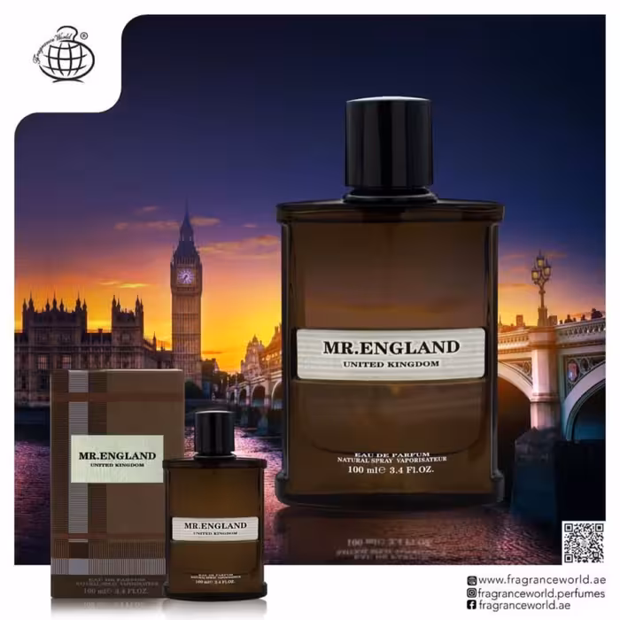 عطر مردانه فراگرنس ورد Mr. England United Kingdom  باربری لندن مردانه 