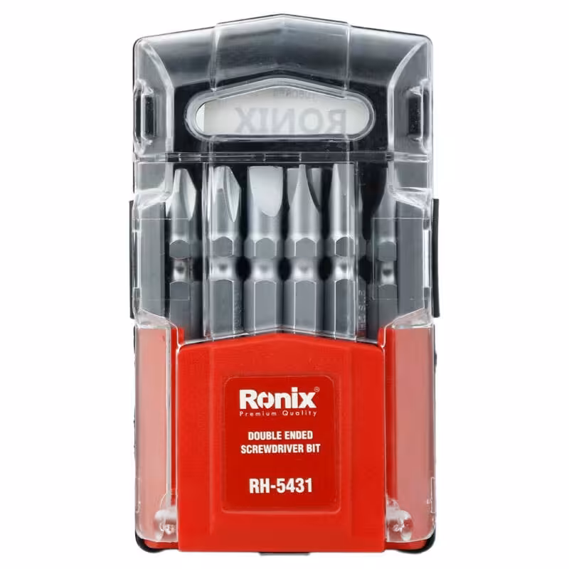 مجموعه 6 عددی سر پیچ گوشتی یک سر چهارسو یک سر دو سو 65 میلی متر مات رونیکس مدل RH-5431