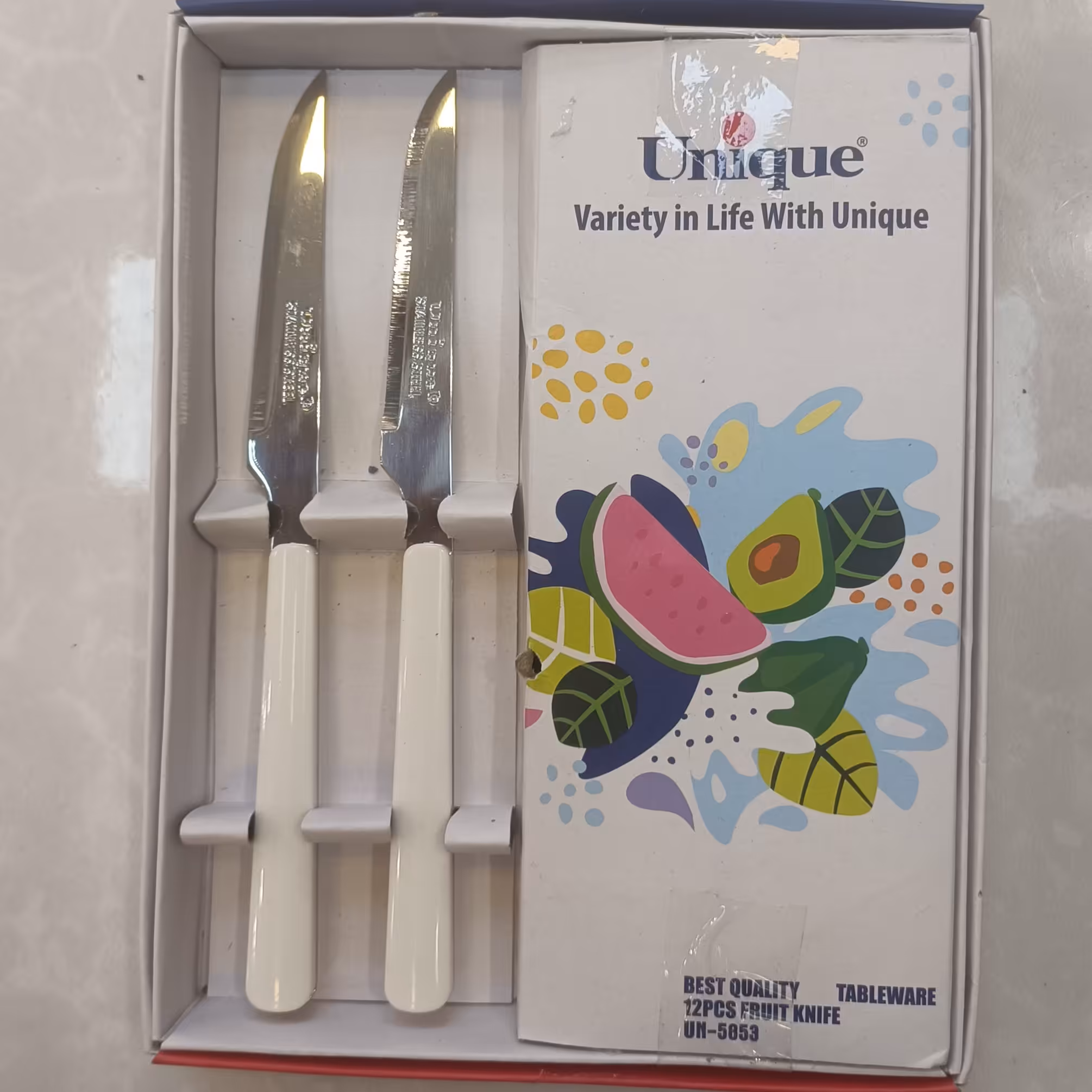 چاقو میوه خوری یونیک بسته 12 عددی