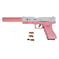 اسباب بازی تفنگ کلت پوکه پران صدا خفه کن دار کد 200