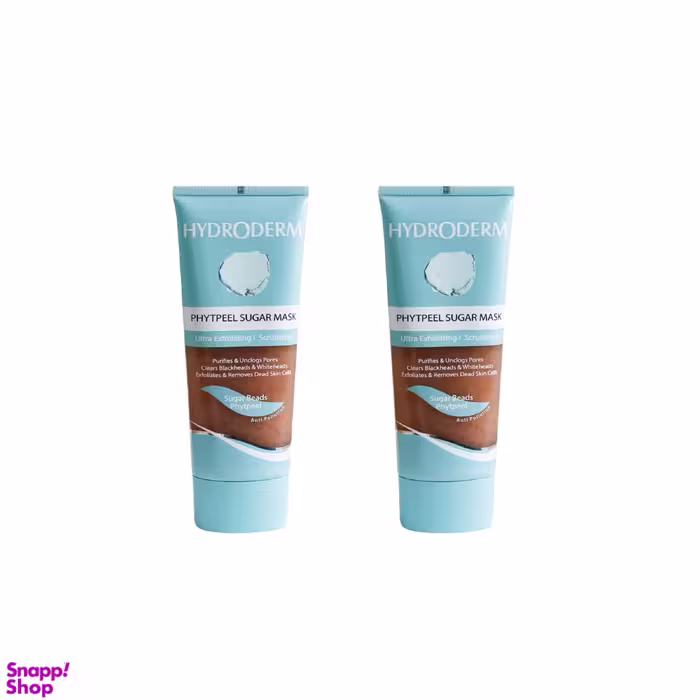 ماسک اسکراب پوست هیدرودرم (Hydroderm) مدل Phytpeel حجم 100 میلی‌لیتر مجموعه 2 عددی