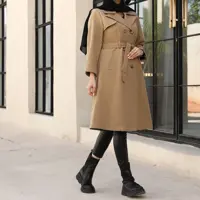 بارانی زنانه پشت پلار ضد آب سایز42تا50(قد110)