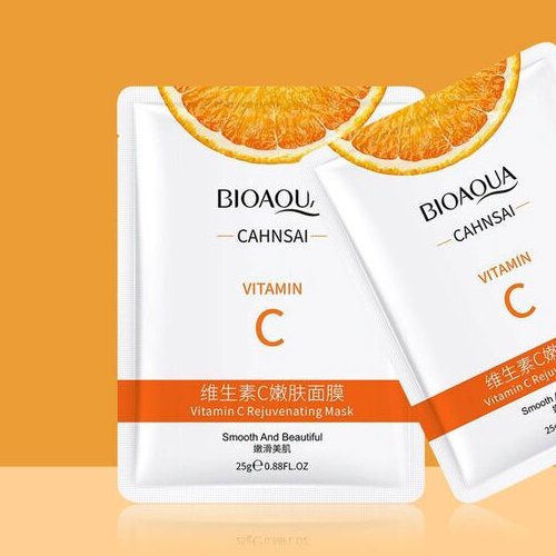 ماسک  ورقه ای ویتامین سی بیواکوا (مراقبت پوستی یاقوت)