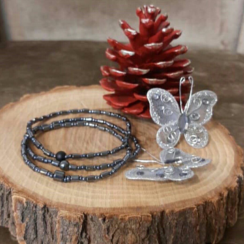 دستبند سنگی حدید سربی