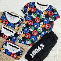 تیشرت شلوارک دخترانه پسرانه سایز 40 ارسال پیشتاز به سراسر کشور جنس اسپان 