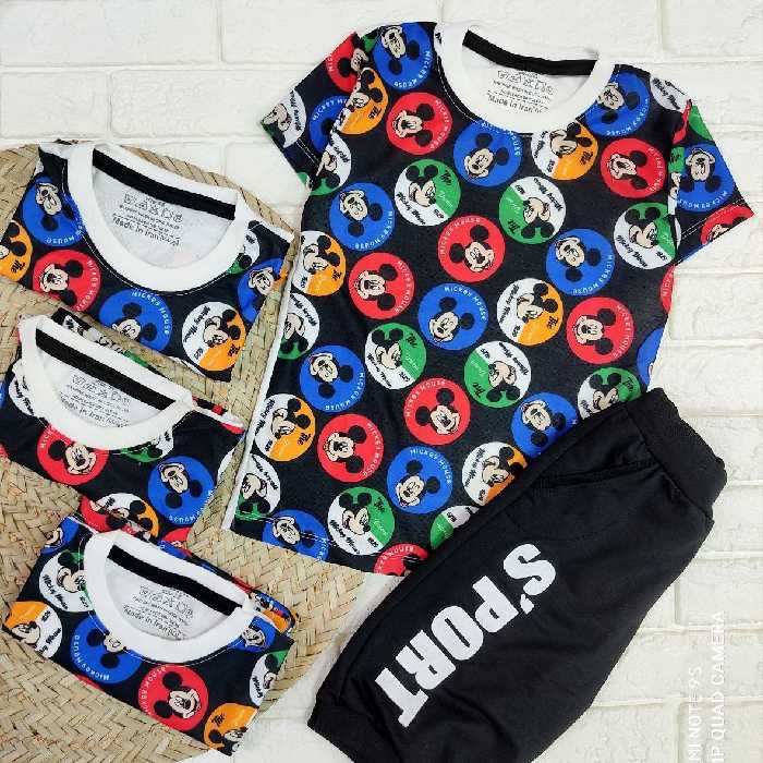 تیشرت شلوارک دخترانه پسرانه سایز 40 ارسال پیشتاز به سراسر کشور جنس اسپان 