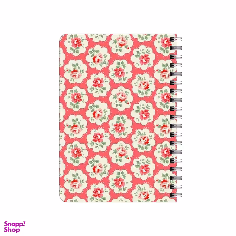 دفترچه یادداشت 80 برگ بامبیلیپ مدل چوبی طرح پترن گل گلی رز کد 4675142