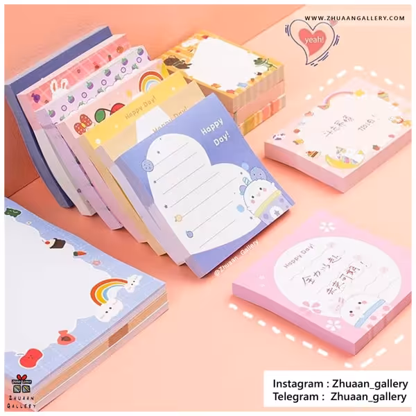 استیکی نت Happy Mappy مربعی فانتزی