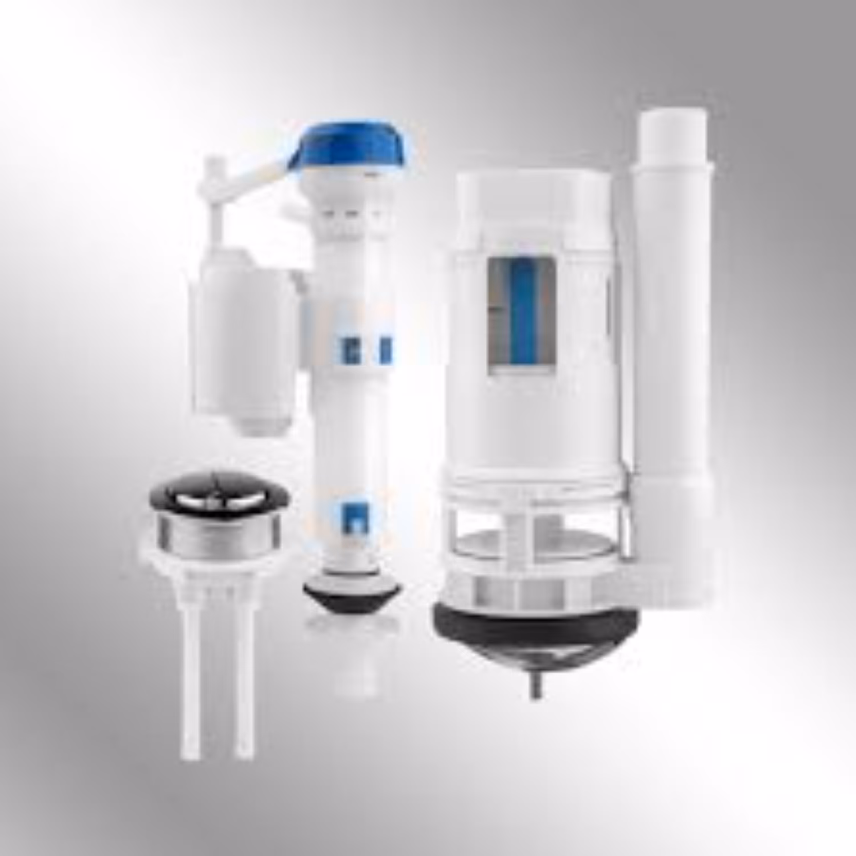 میکانیزم کامل توالت فرنگی دو دکمه از بالا