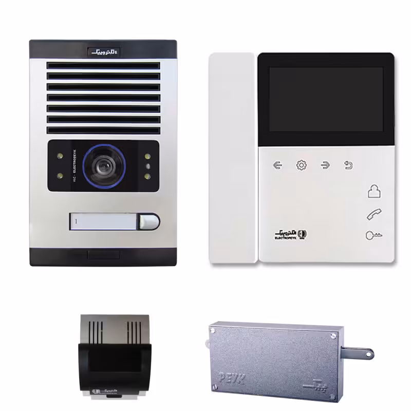 آیفون تصویری الکتروپیک . پک کامل  1 واحدی . مدل 897 با پنل 1086