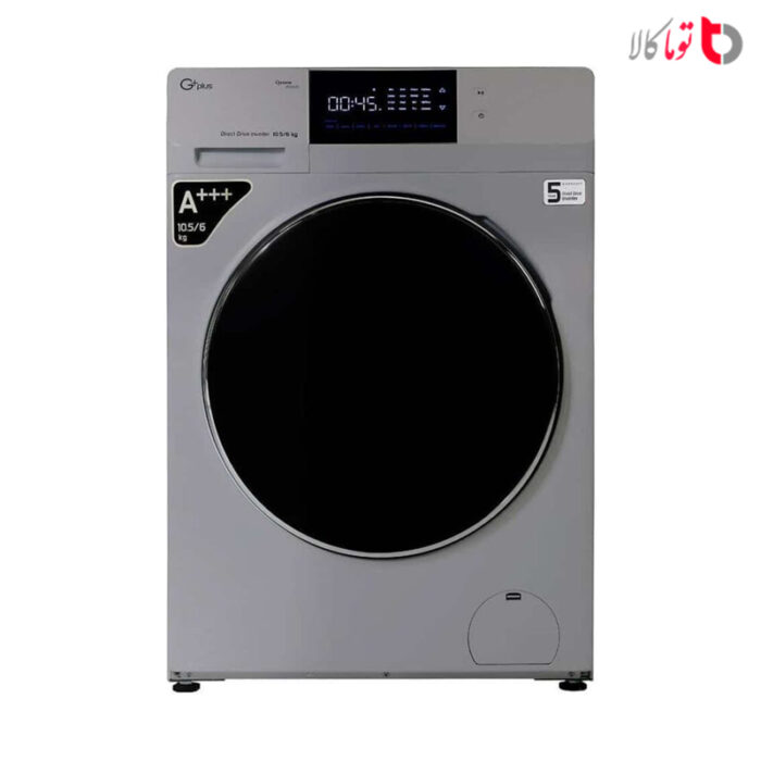 ماشین لباسشویی جی پلاس مدل GWM-KD1069T/W ظرفیت 10٫5 کیلوگرم