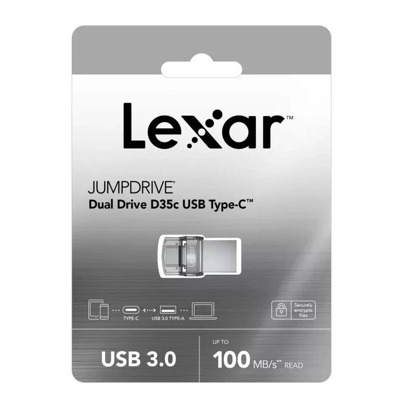فلش مموری لکسار مدل Jumpdrive D35C با ظرفیت 128 گیگابایت 