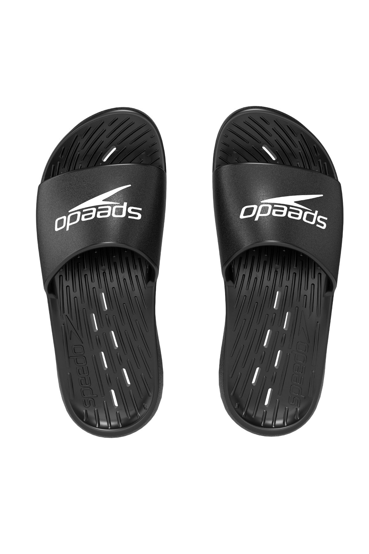 دمپایی مشکی زنانه سیاه 8 سرعت اسلایدها یک قطعه SPEEDO