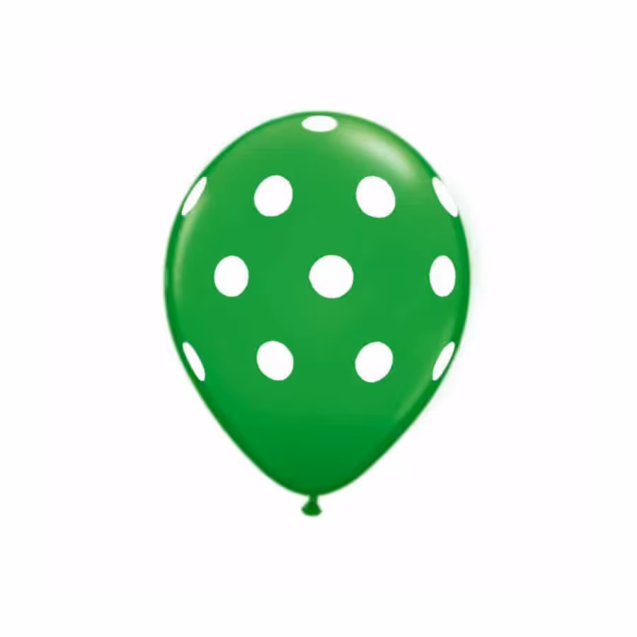  بادکنک بزرگ مدل خال دار ( رنگ سبز )
