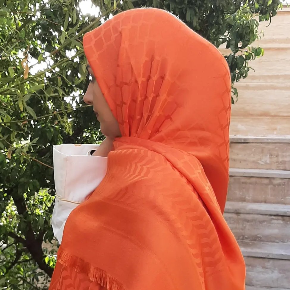 روسری نخ ابریشم دو رو