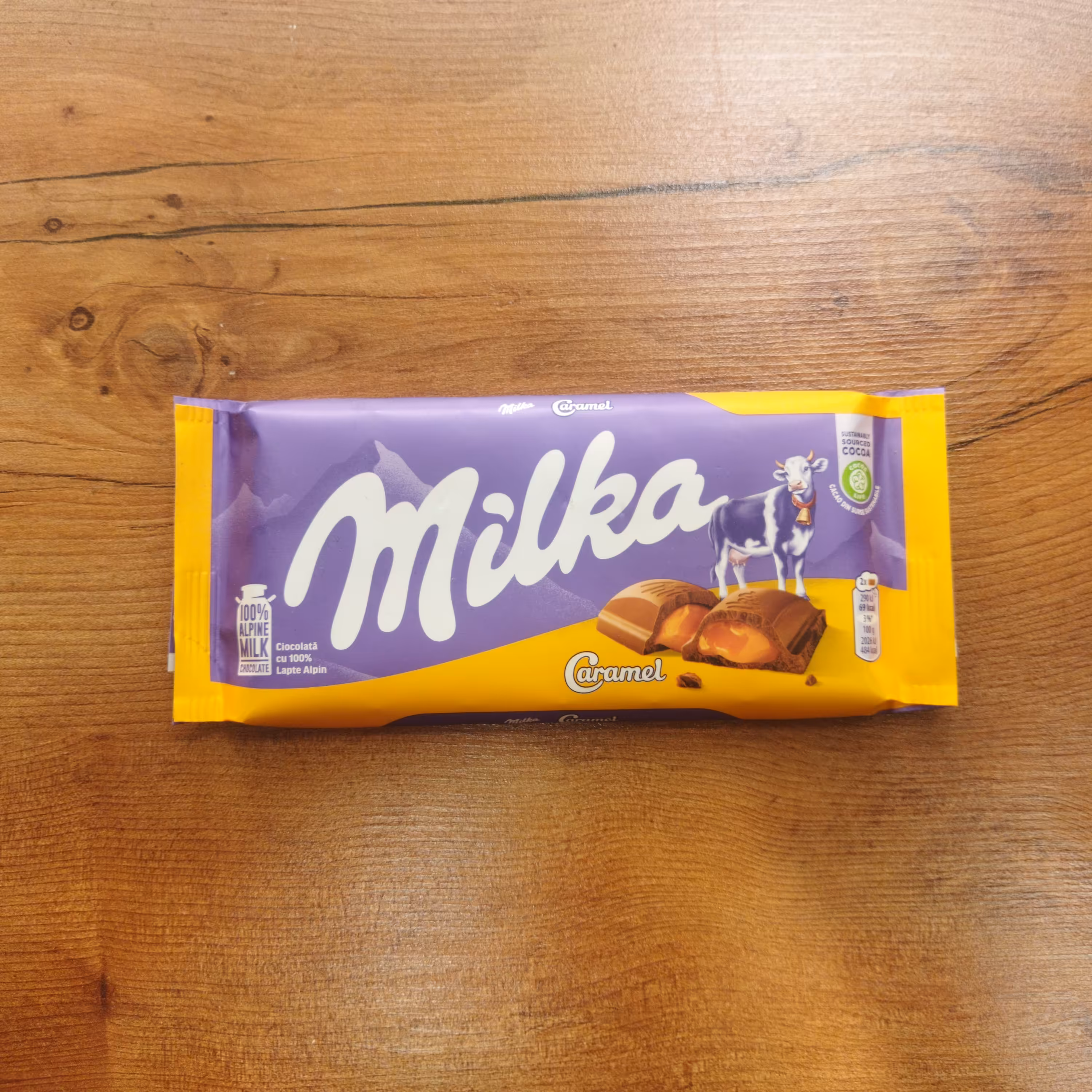 شکلات تابلت میلکا کارامل