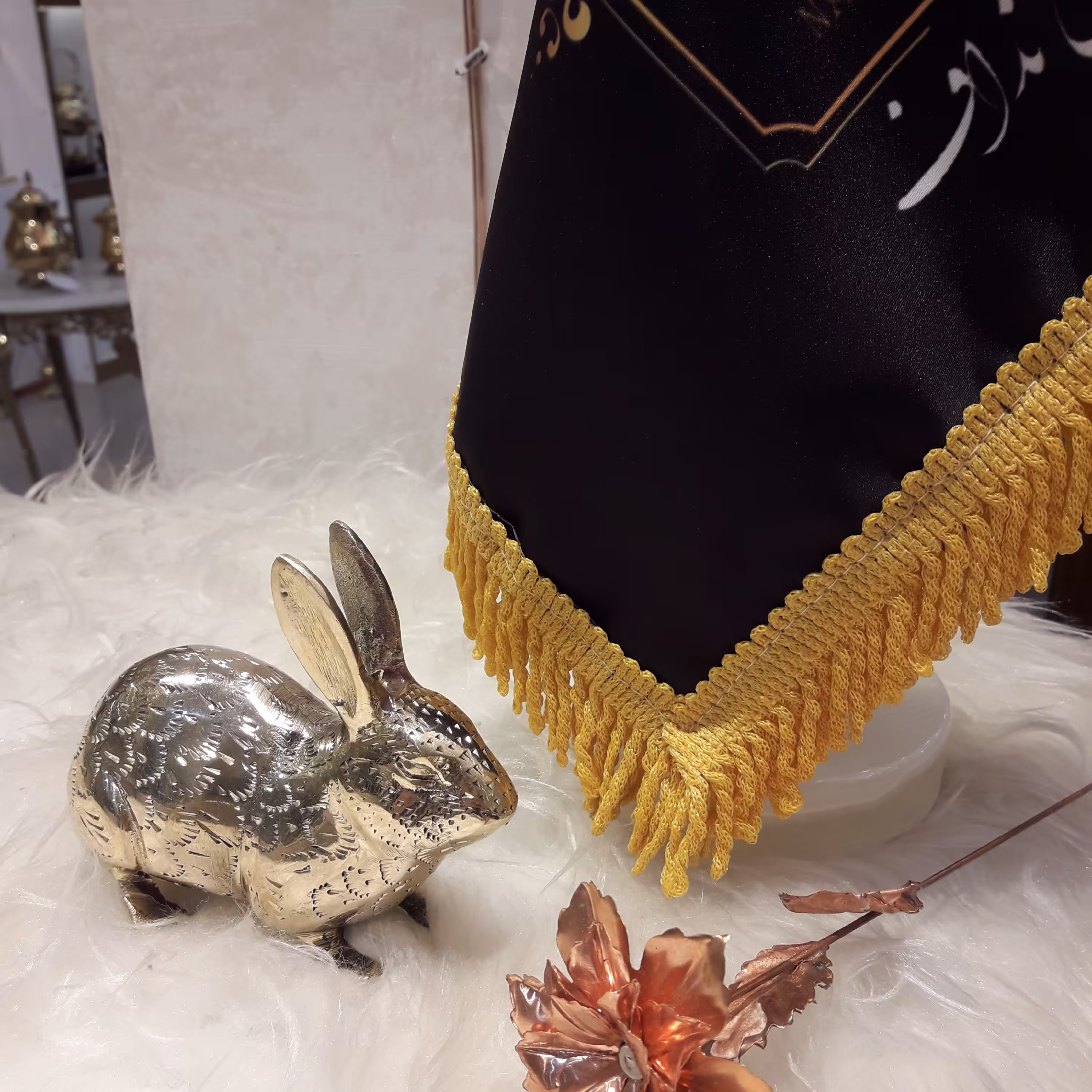 خرگوش برنج صنایع دستی هندوستان ارتفاع 9/5سانت