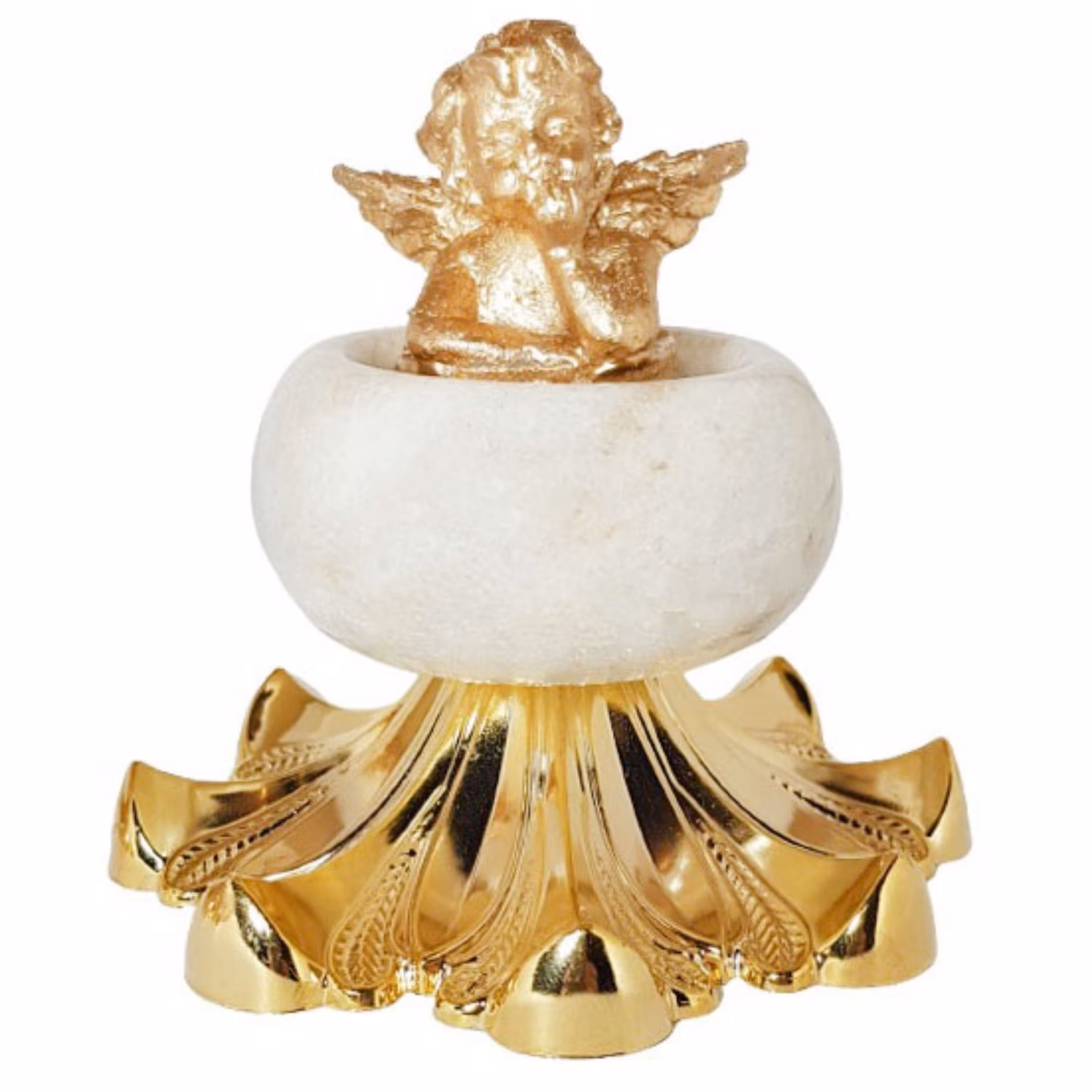 جاشمعی سنگی فرشته پک 2 عددی به همراه شمع