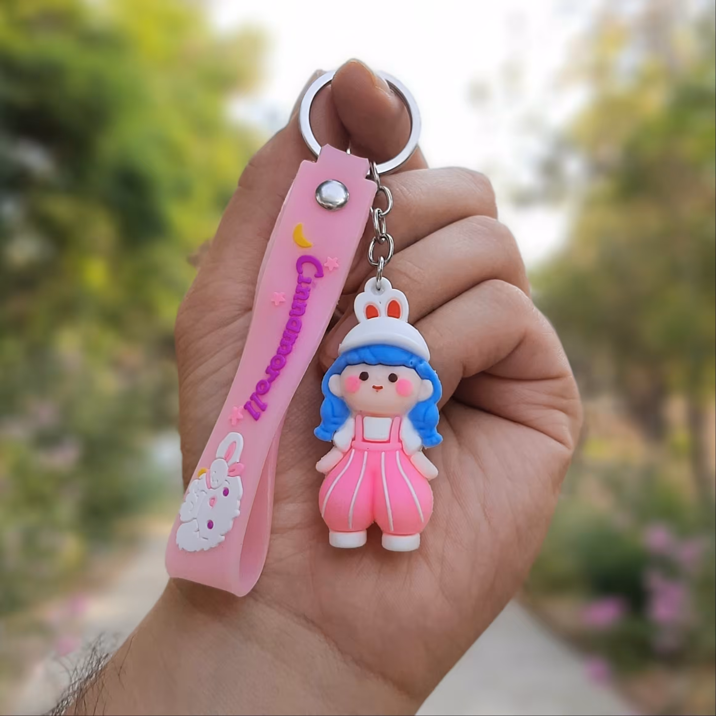 جاسوئیچی سیلیکونی وارداتی دختر شلوار سندبادی رنگ صورتی