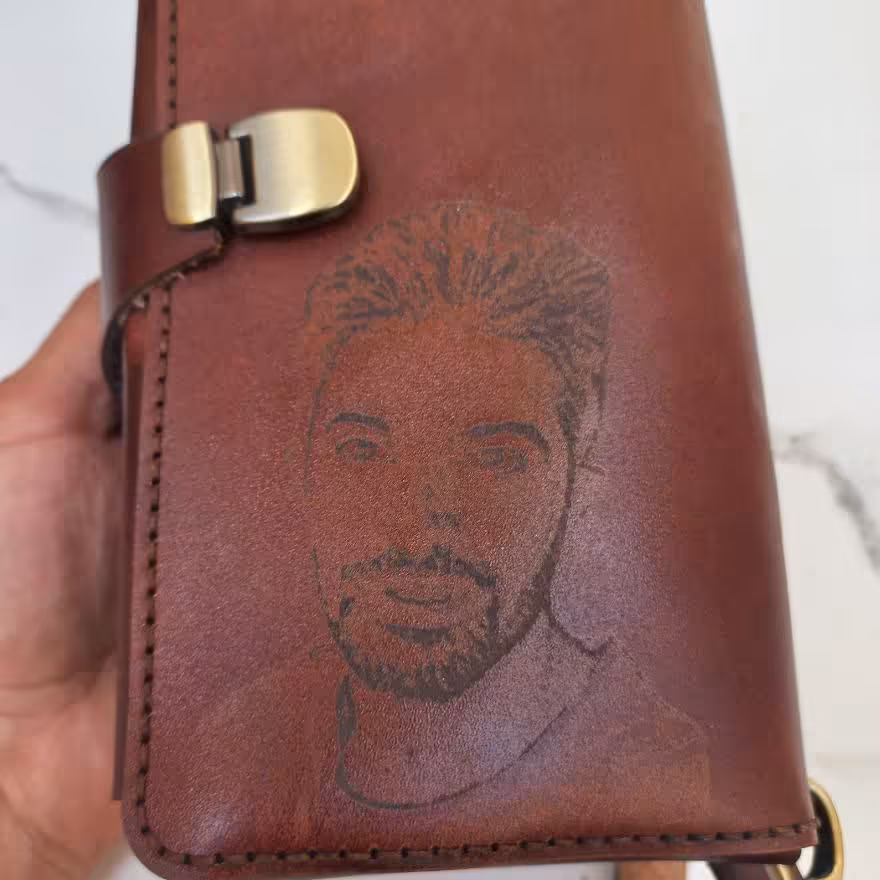 کیف پول    سه  لت چرم طبیعی دست دوز