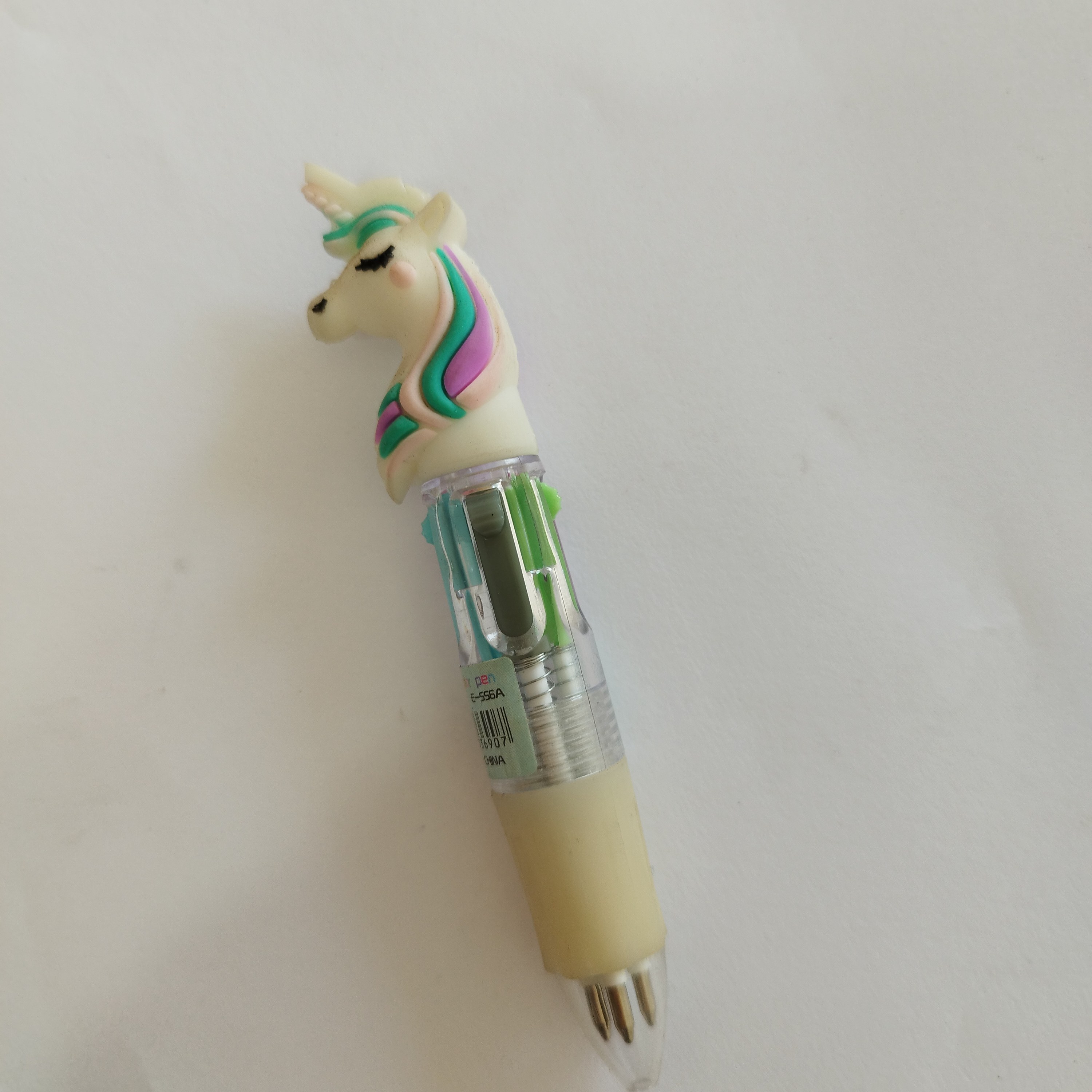 خودکار چهار رنگ طرح اسب تک شاخ