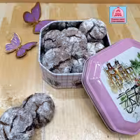 کوکی شکلاتی ترک دار  برفی 300 گرمی 