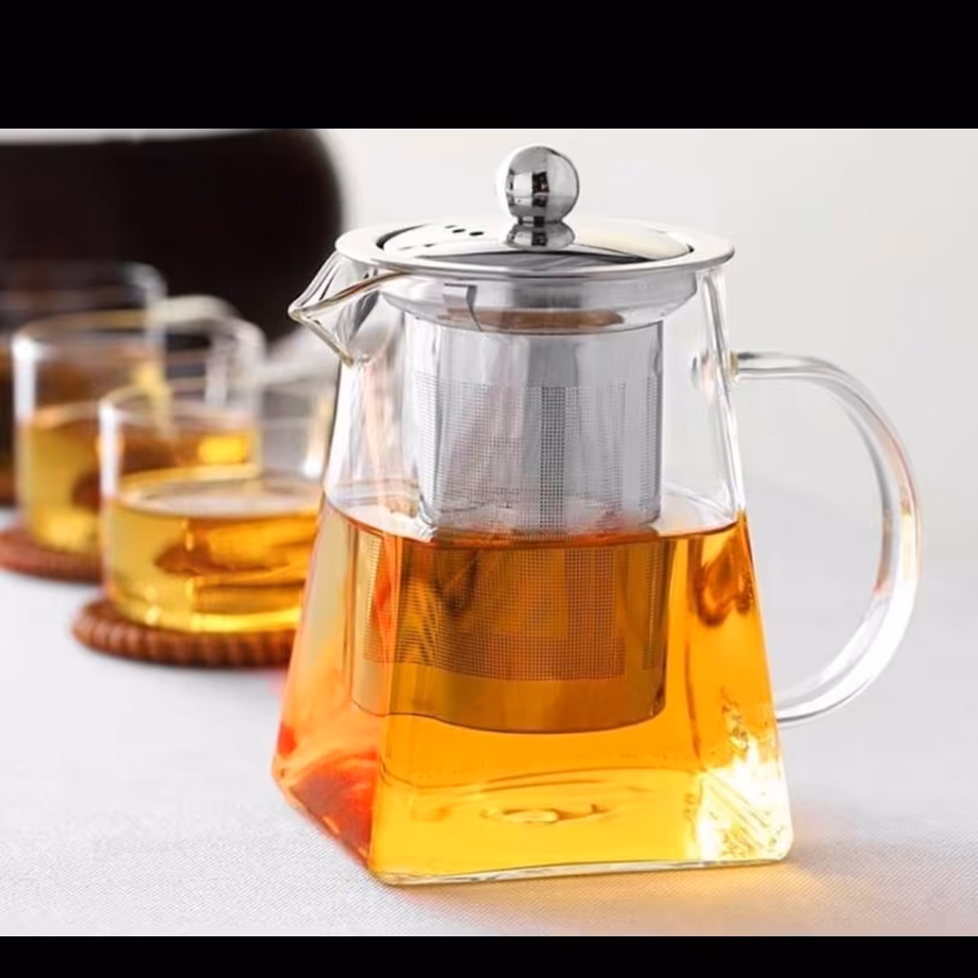 قوری بزرگ 4 گوش پیرکس شعله مستقیم 