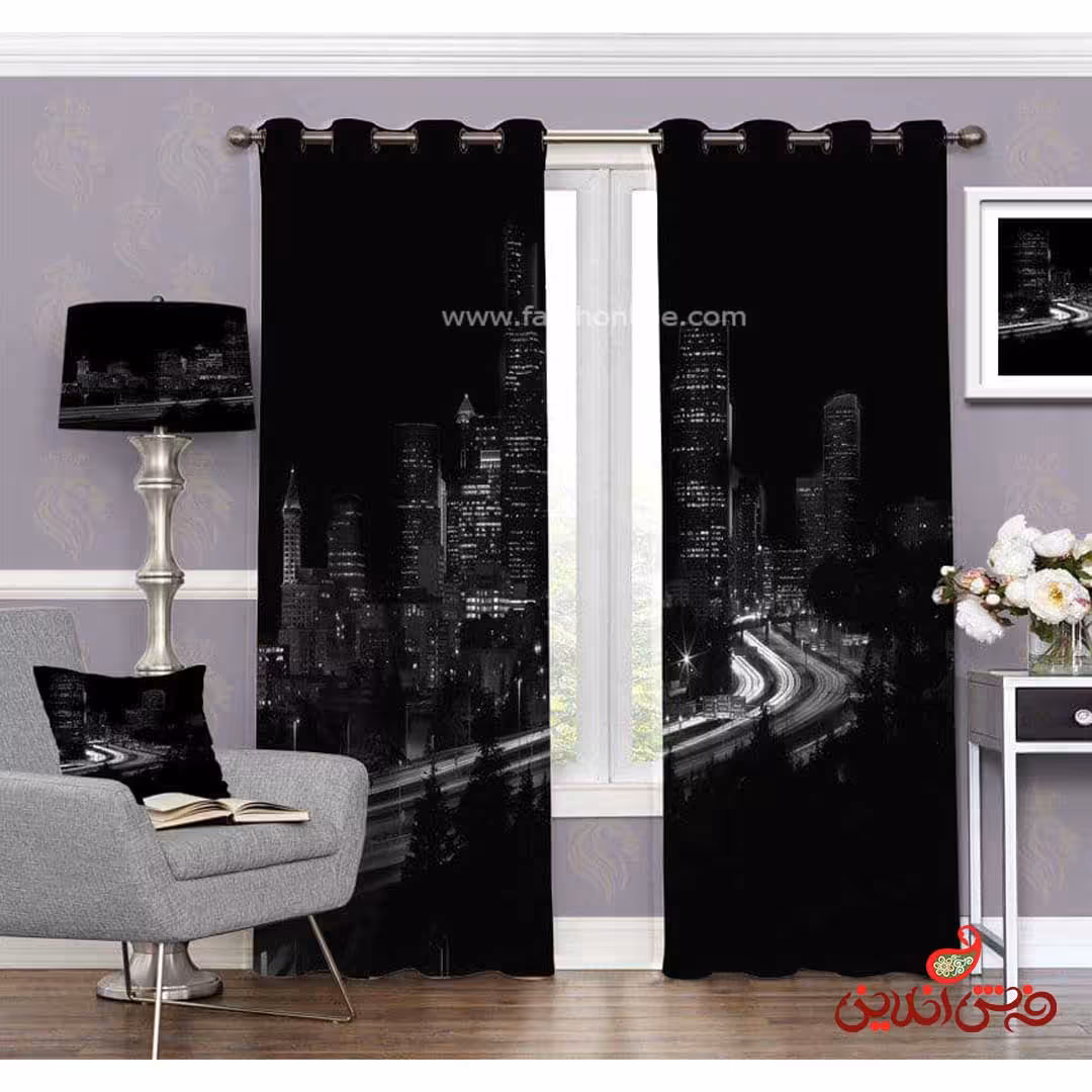 پرده طرح خیابان کد 3612