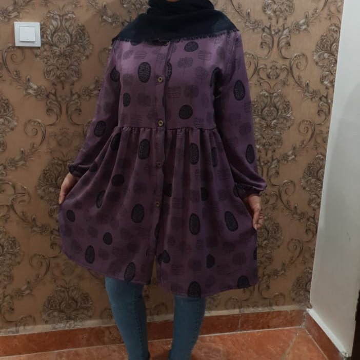 مانتو دامن چین زنانه