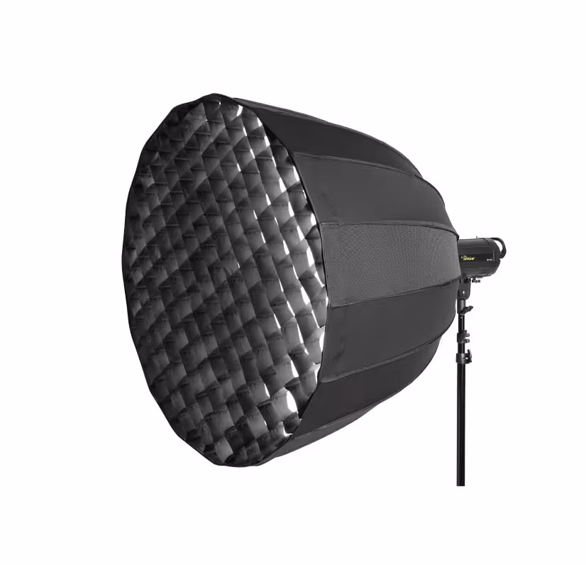 سافت باکس پارابولیک پرتابل گرید دار 90 سانت