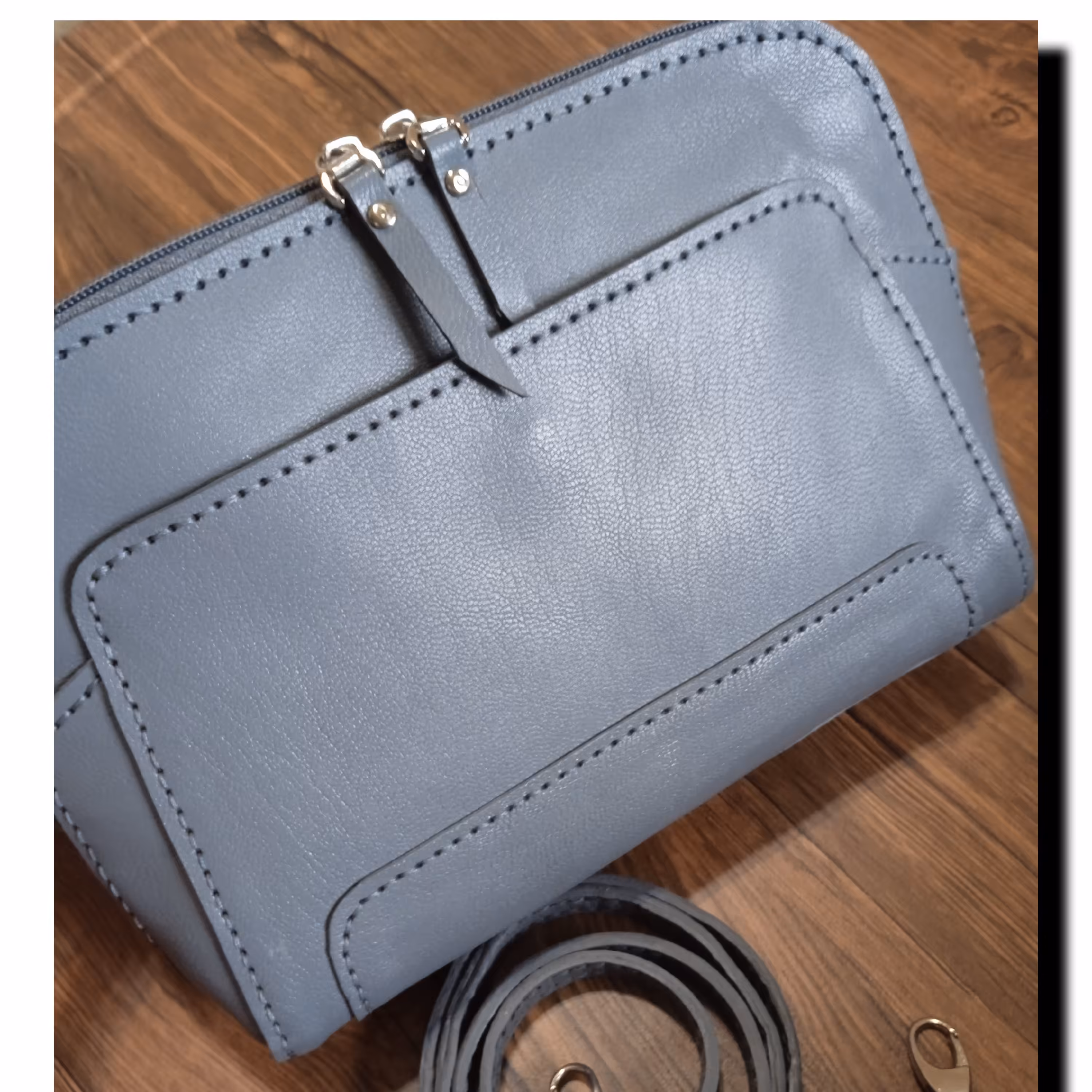 کیف دوشی زنانه ( چرم طبیعی دست دوز)