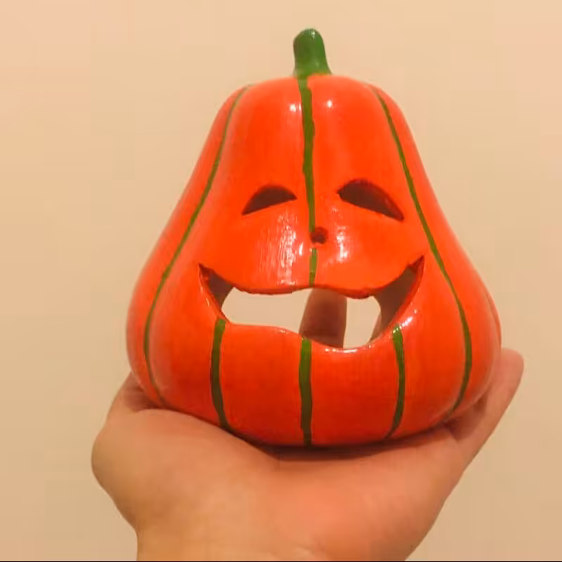 جا شمعی طرح کدو