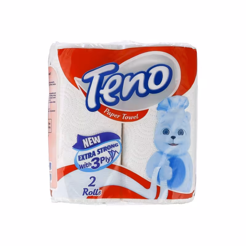دستمال حوله  کاغذی تنو مدل 3 لایه بسته 2 عددی 