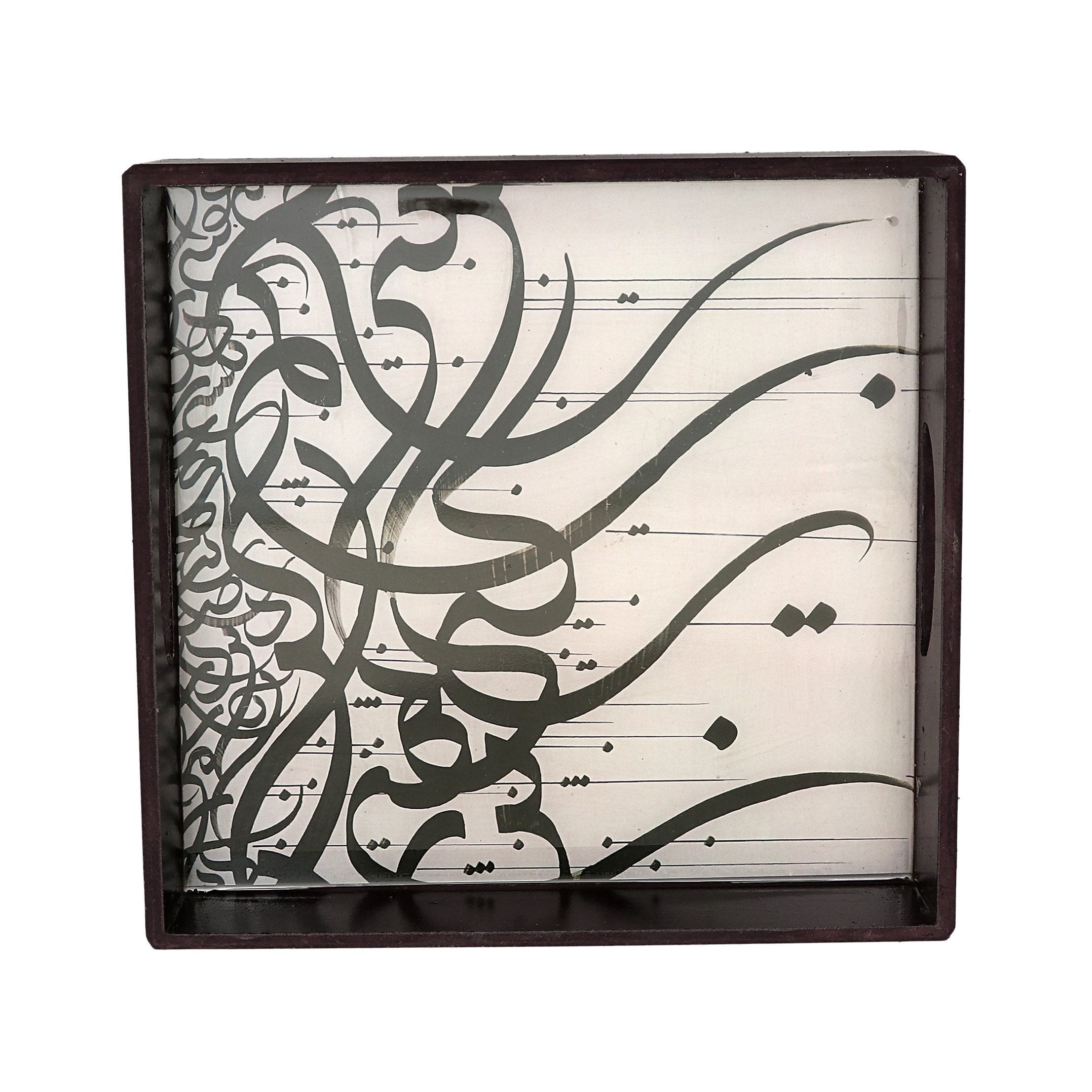 سینی چوب و رزین طرح حافظ طوسی رنگ