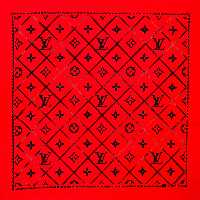 دستمال سر و گردن (باندانا) طرح لویی ویتون